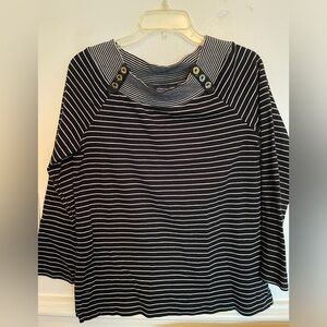 Jones New York dressy stripe top